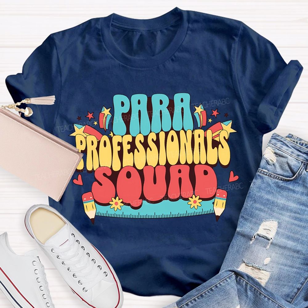 Para Professional Squad Printed Rulers And Pencils T-shirt
