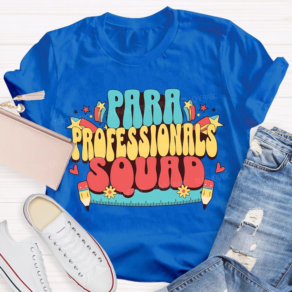 Para Professional Squad Printed Rulers And Pencils T-shirt