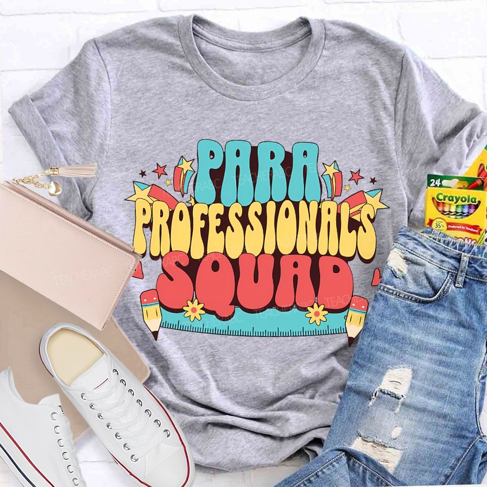 Para Professional Squad Printed Rulers And Pencils T-shirt