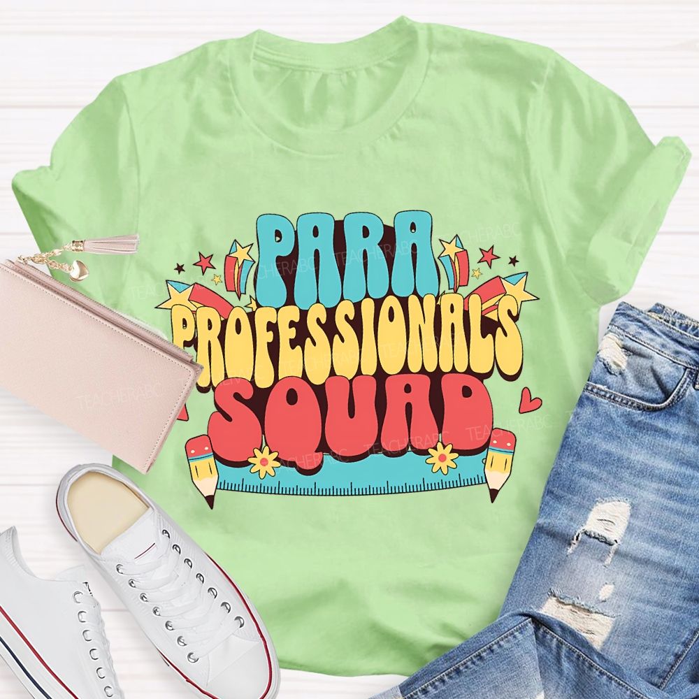 Para Professional Squad Printed Rulers And Pencils T-shirt