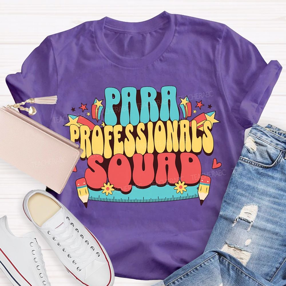 Para Professional Squad Printed Rulers And Pencils T-shirt