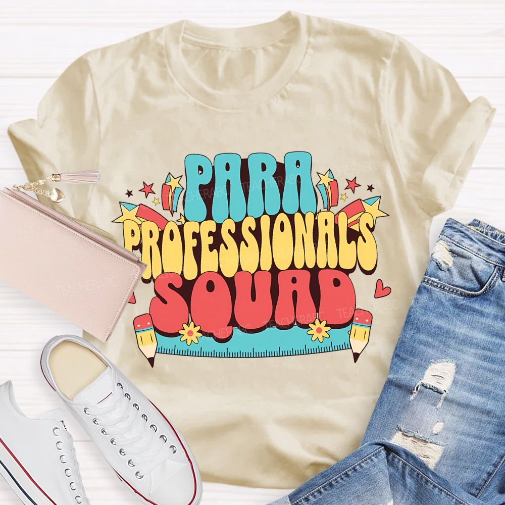 Para Professional Squad Printed Rulers And Pencils T-shirt