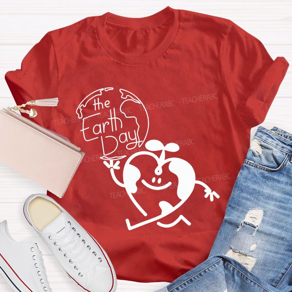 The Earth Day And Heart T-shirt