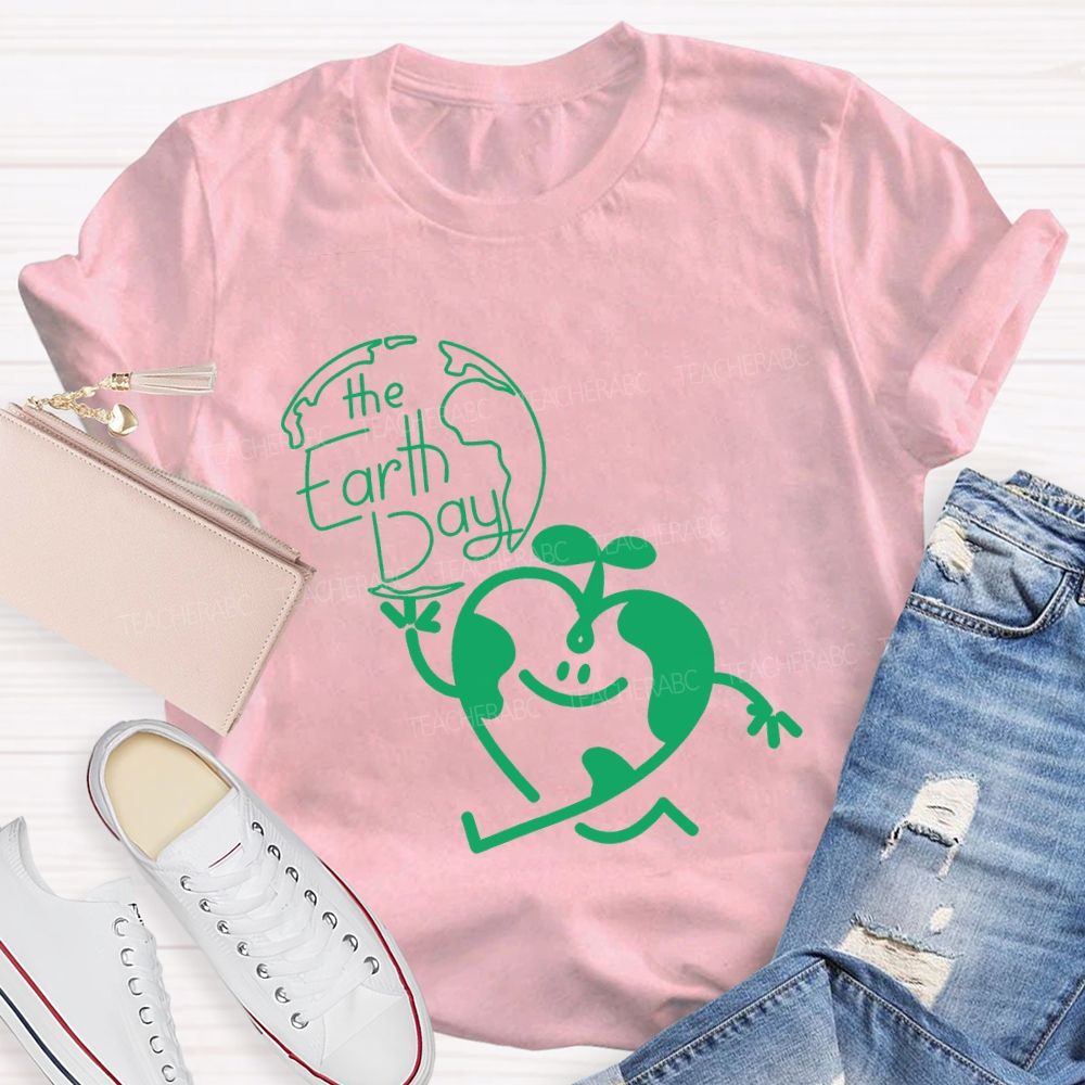 The Earth Day And Heart T-shirt