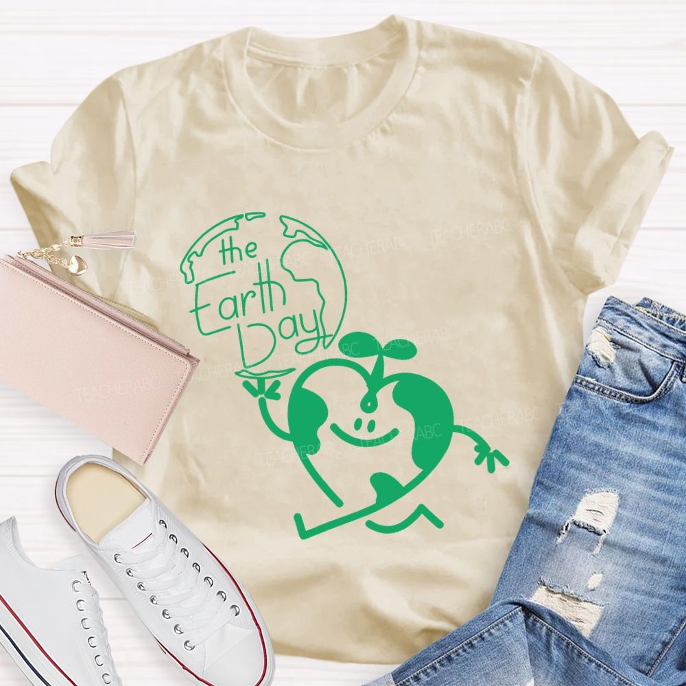 The Earth Day And Heart T-shirt
