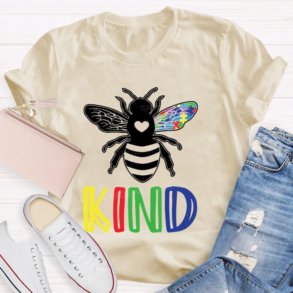 Bee Kind Autism   Teacher T-shirt