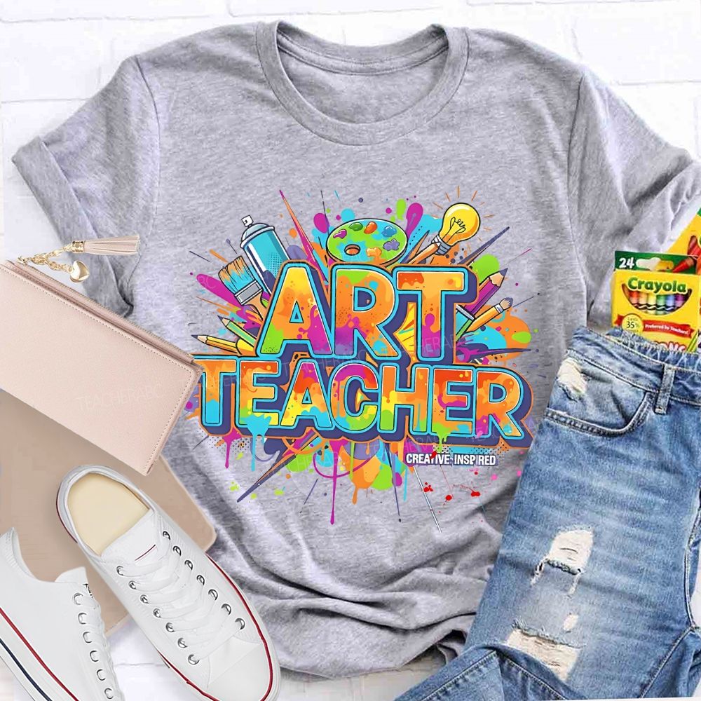 Art  Teacher  Creative  Inspired    Teacher T-shirt