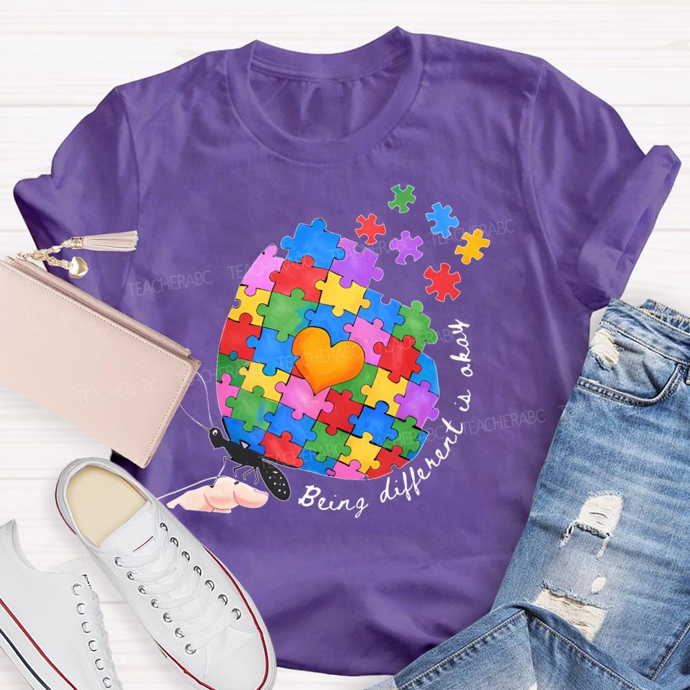 Being Different Is Okay  Teacher T-shirt