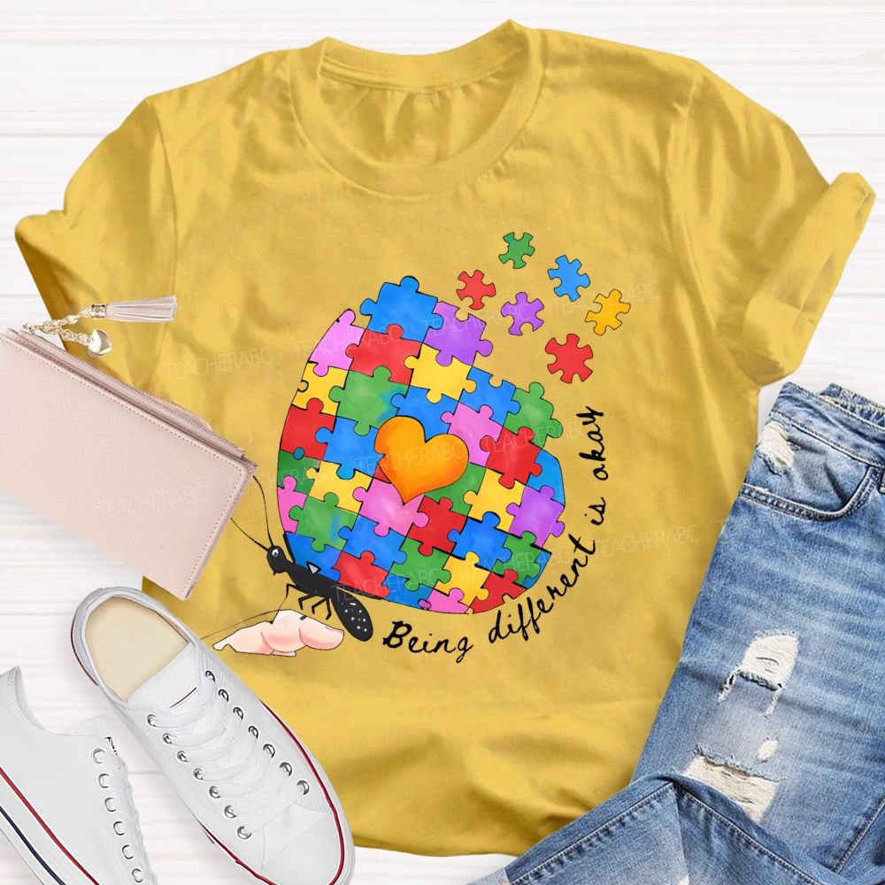 Being Different Is Okay  Teacher T-shirt