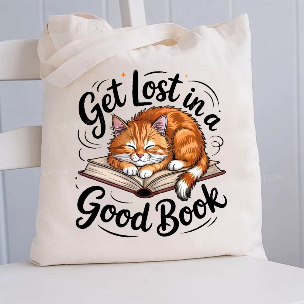 Get Lost In A Good Book  Canvas Tote Bag