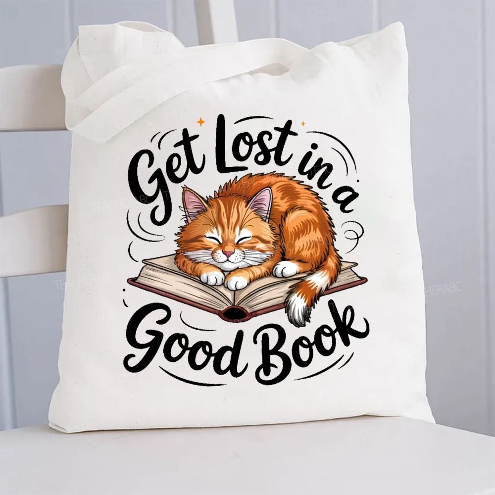 Get Lost In A Good Book  Canvas Tote Bag