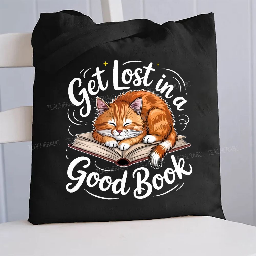 Get Lost In A Good Book  Canvas Tote Bag