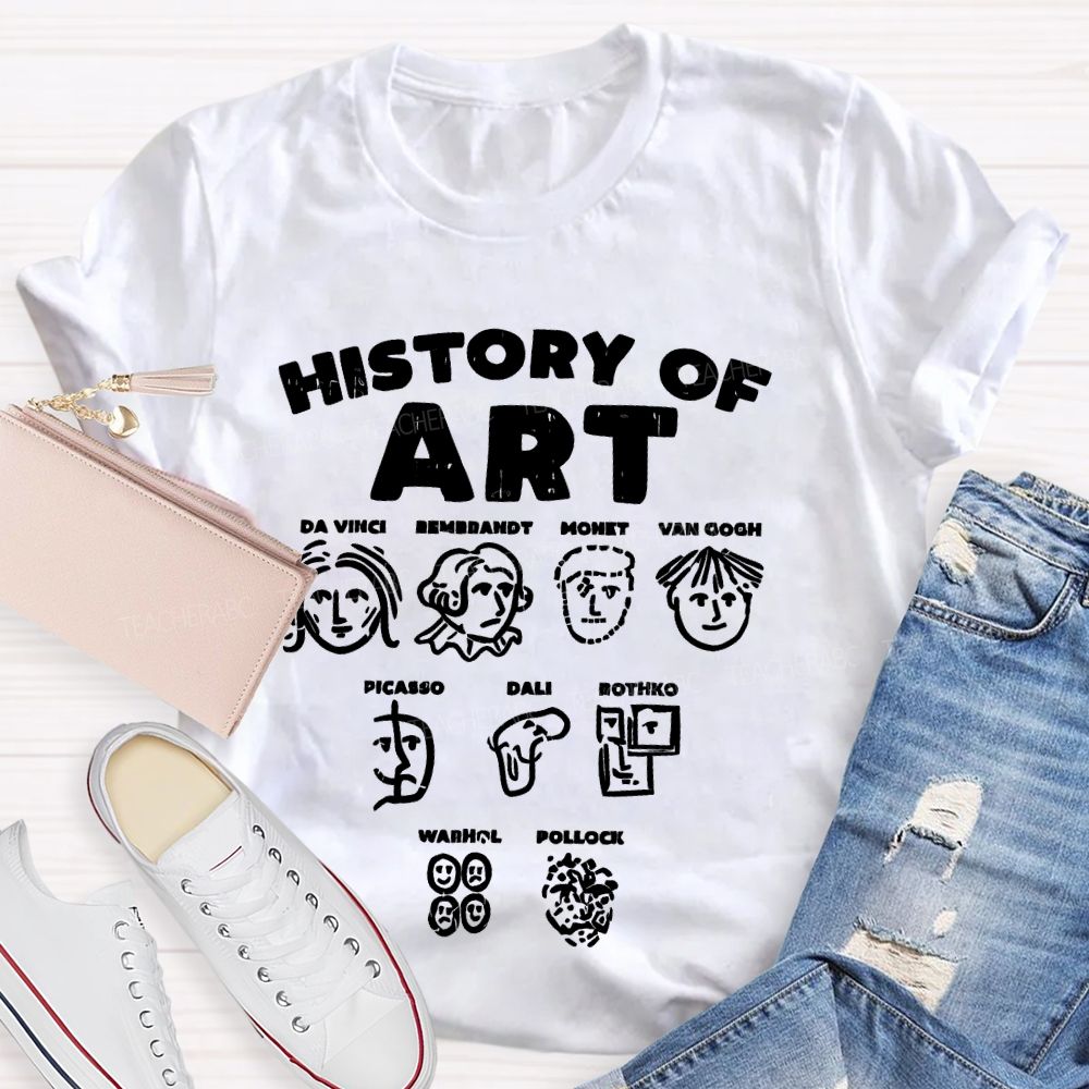 History Of Art Da Vinci Teacher T-shirt