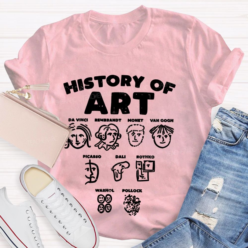 History Of Art Da Vinci Teacher T-shirt