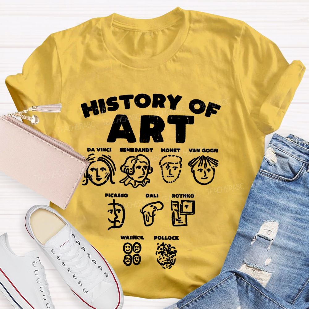 History Of Art Da Vinci Teacher T-shirt