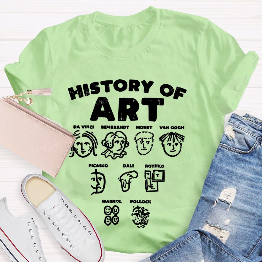 History Of Art Da Vinci Teacher T-shirt