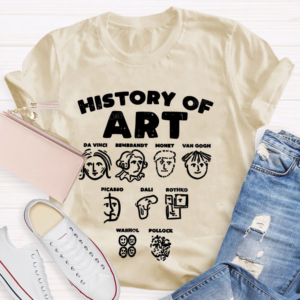 History Of Art Da Vinci Teacher T-shirt