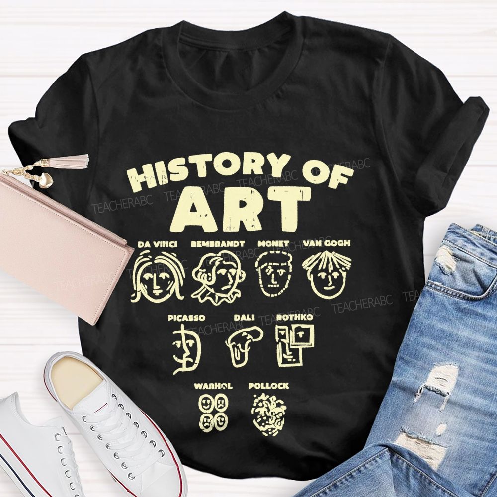 History Of Art Da Vinci Teacher T-shirt