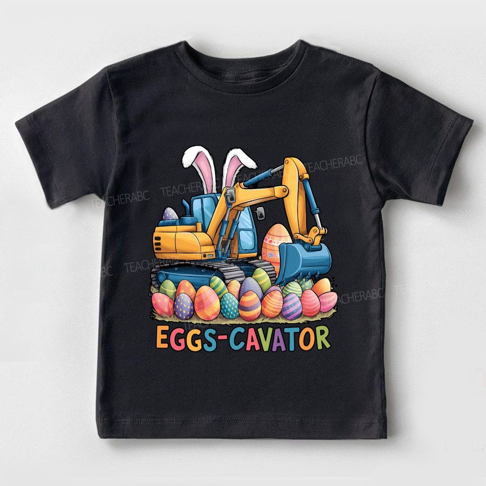 Eggs-Cavator Graphic  Toddler T-shirts