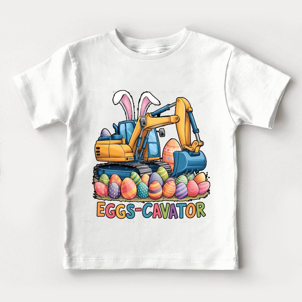 Eggs-Cavator Graphic  Toddler T-shirts