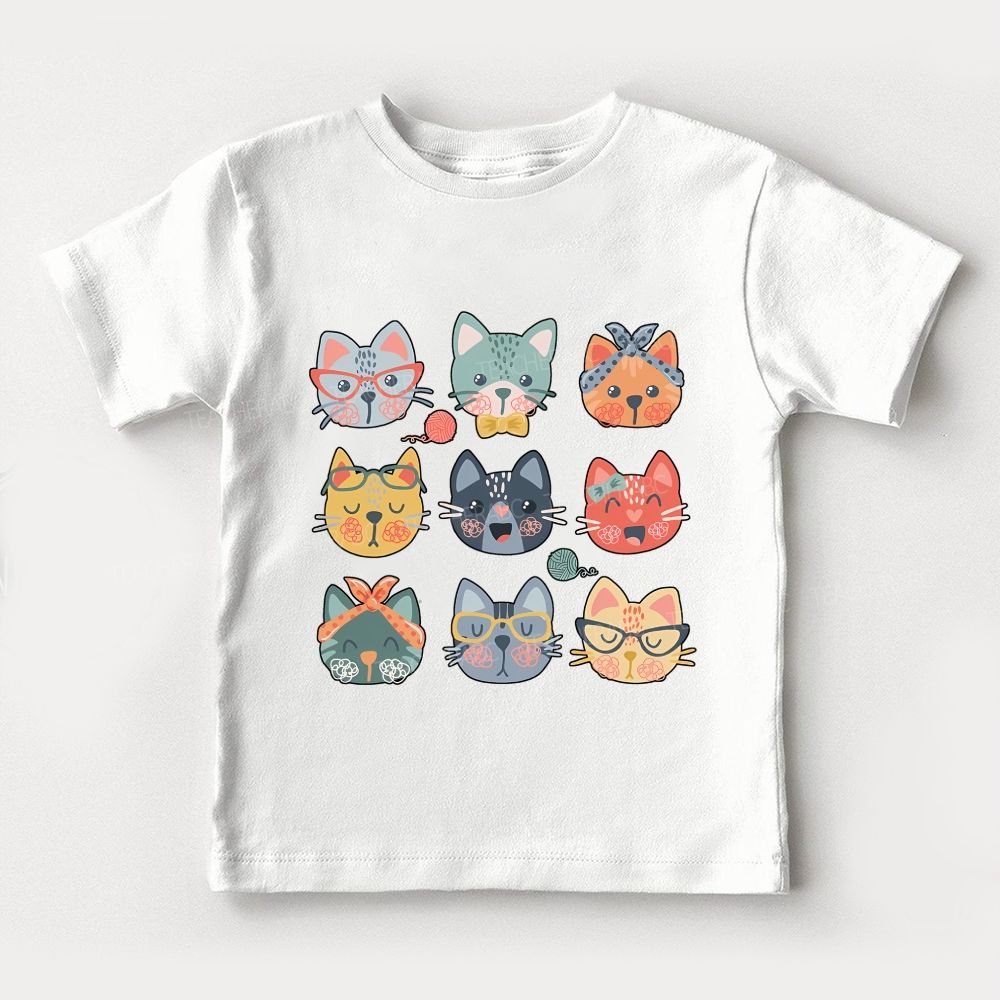 Cat Pattern  Toddler T-shirts