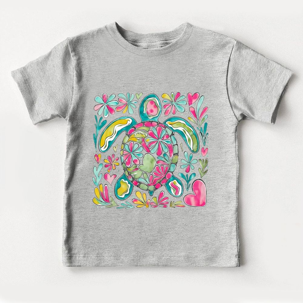 Colorful Sea Turtle  Toddler T-shirts