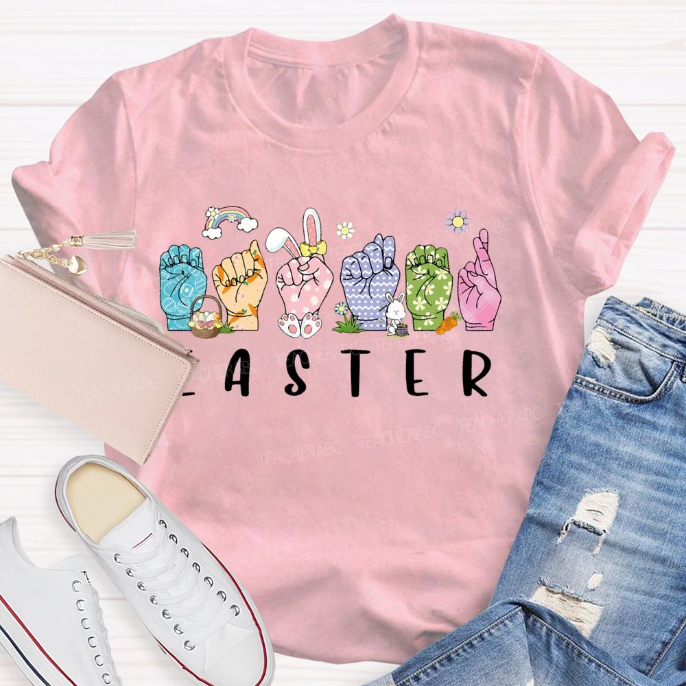 Easter Sign Language  Teacher T-shirt