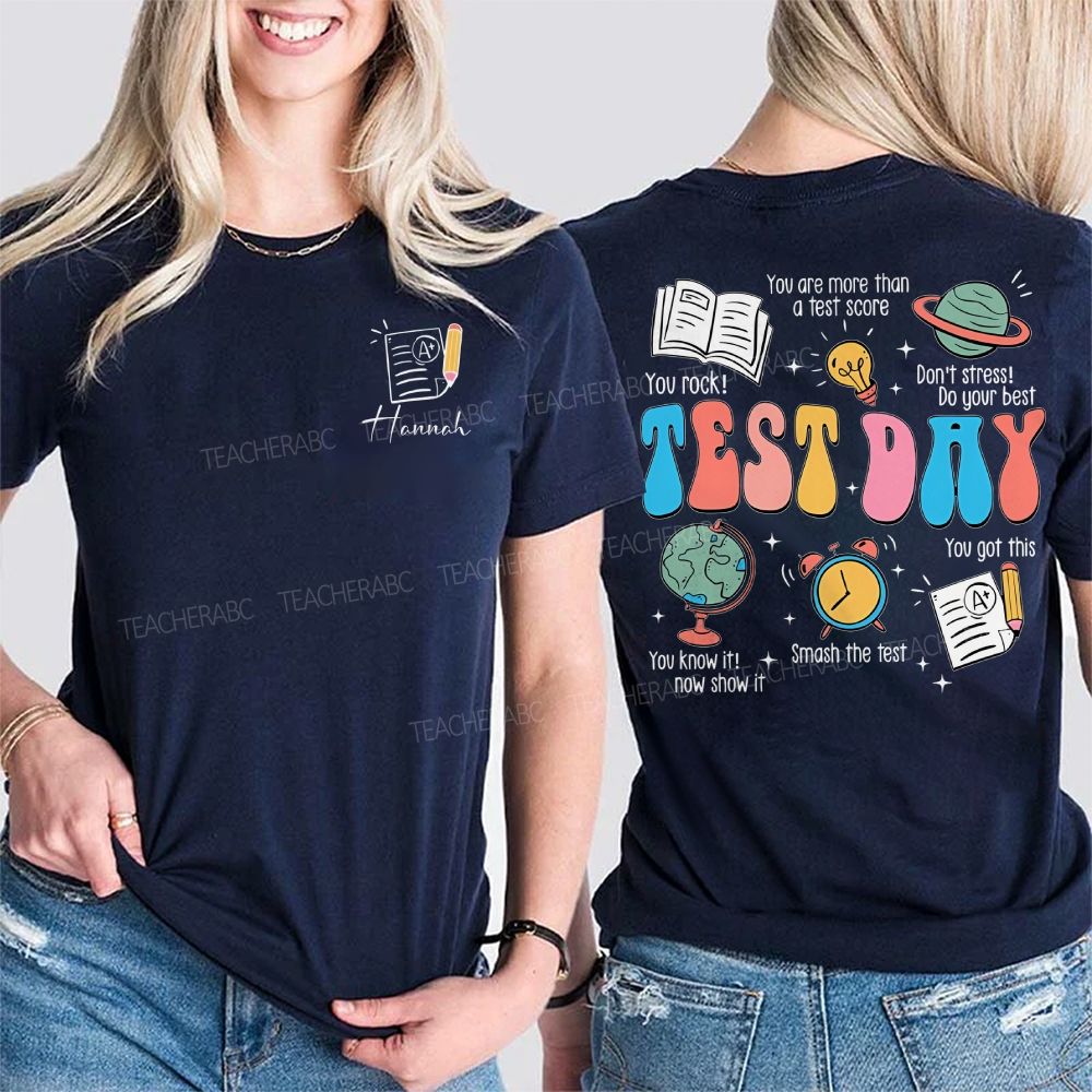Personalized Name You Are More Than A Test Score Double Printed T-shirt