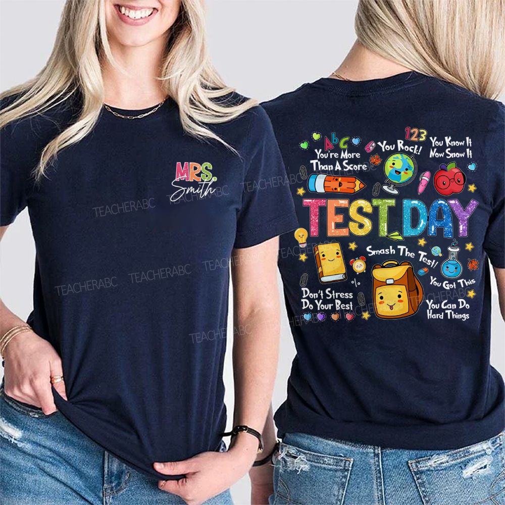 Personalized Name You Can Do Hard Things Double Printed T-shirt