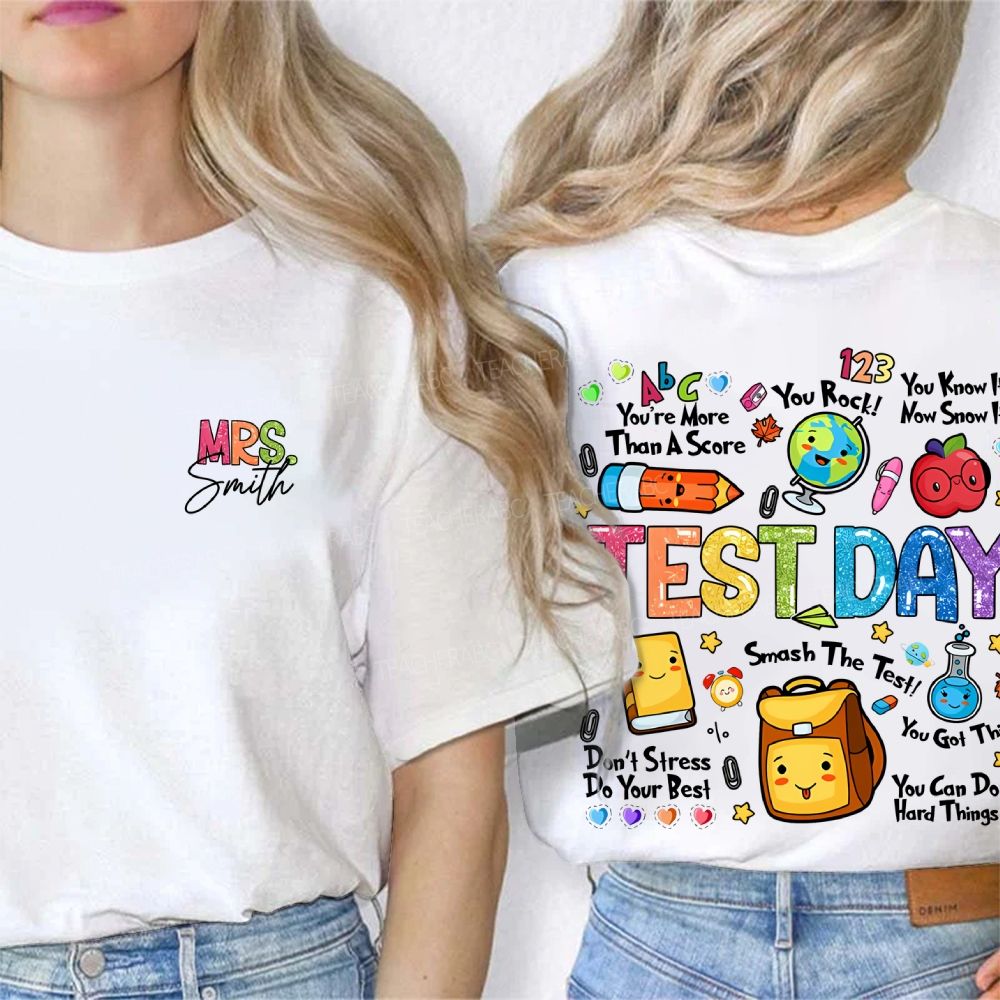 Personalized Name You Can Do Hard Things Double Printed T-shirt