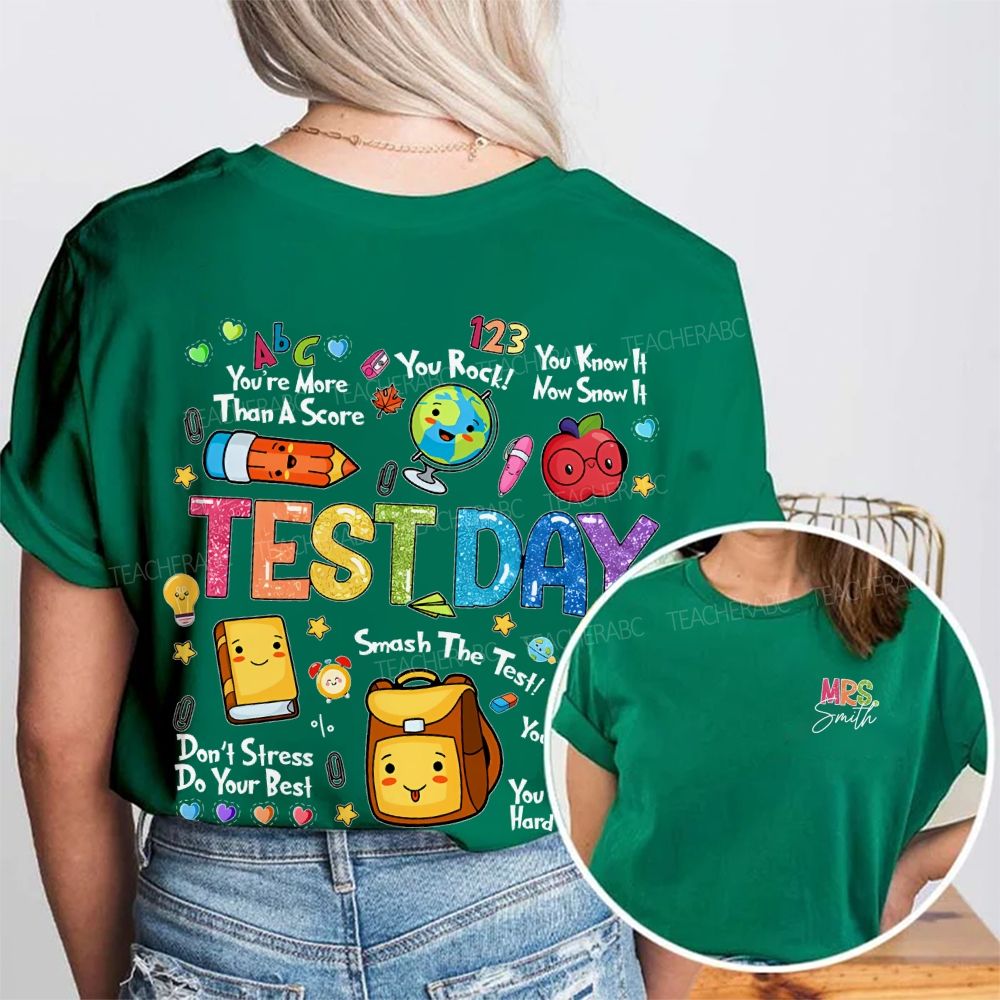 Personalized Name You Can Do Hard Things Double Printed T-shirt
