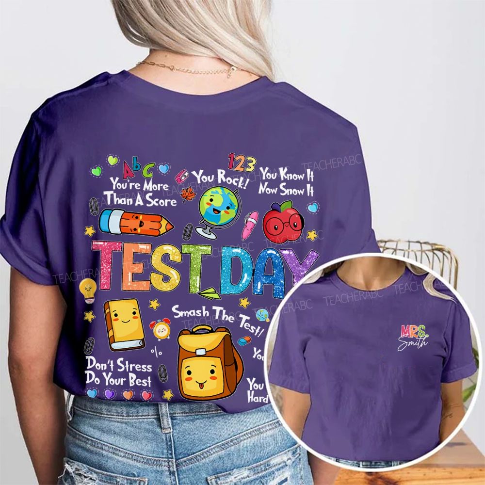 Personalized Name You Can Do Hard Things Double Printed T-shirt