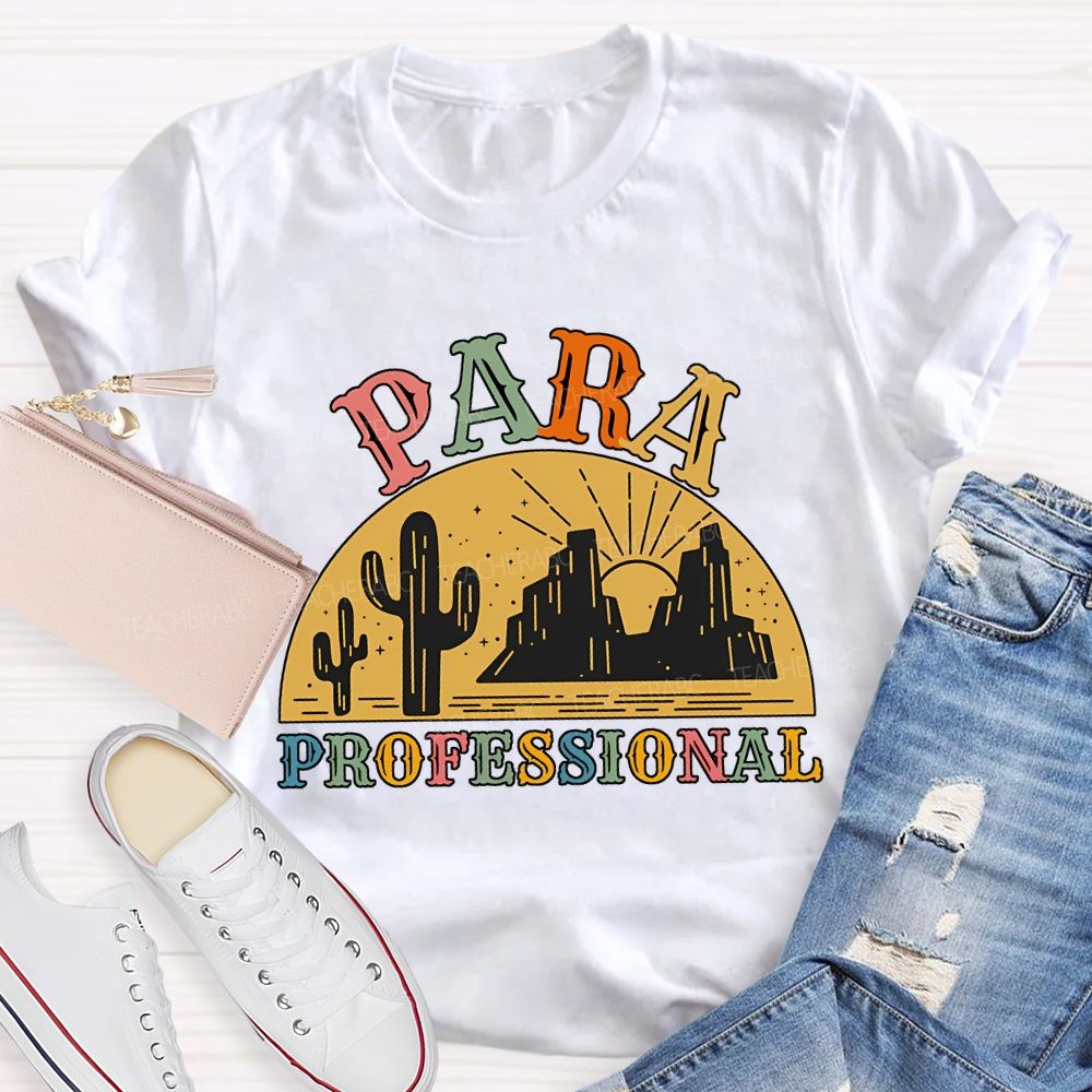 Para Professional And Colored Fonts T-shirt