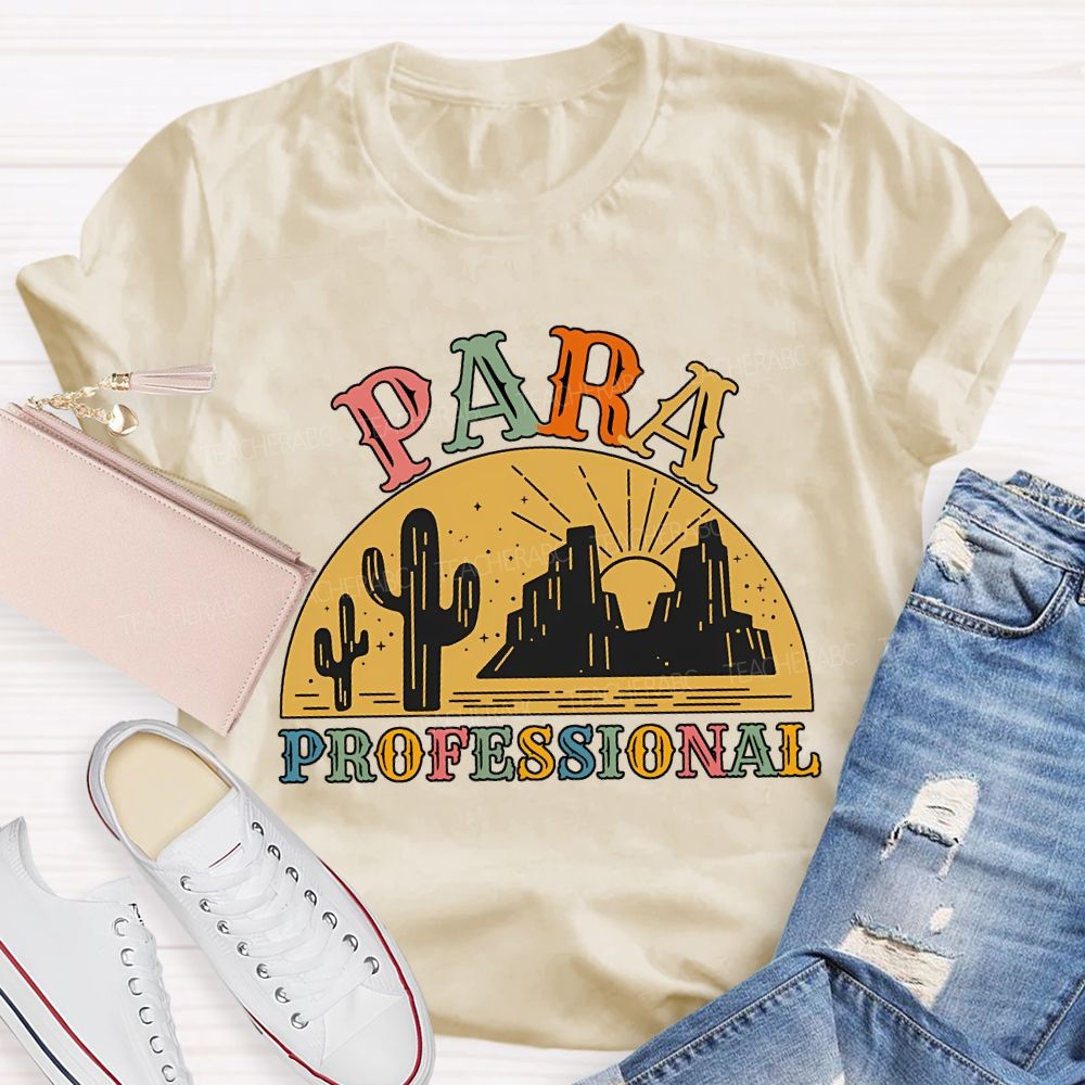 Para Professional And Colored Fonts T-shirt