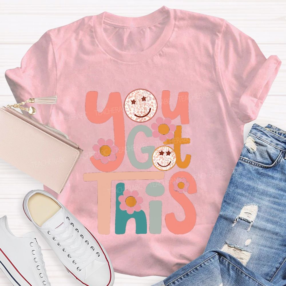 You Goth This Pink Flower Teacher T-Shirt