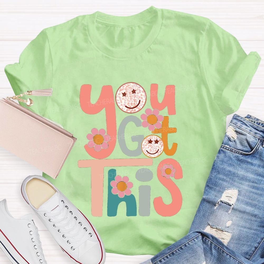 You Goth This Pink Flower Teacher T-Shirt