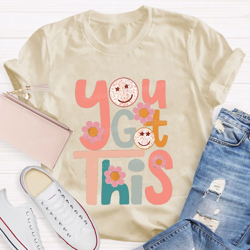 You Goth This Pink Flower Teacher T-Shirt