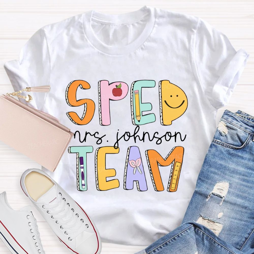 Personalized Name Special Education Teacher T-Shirt