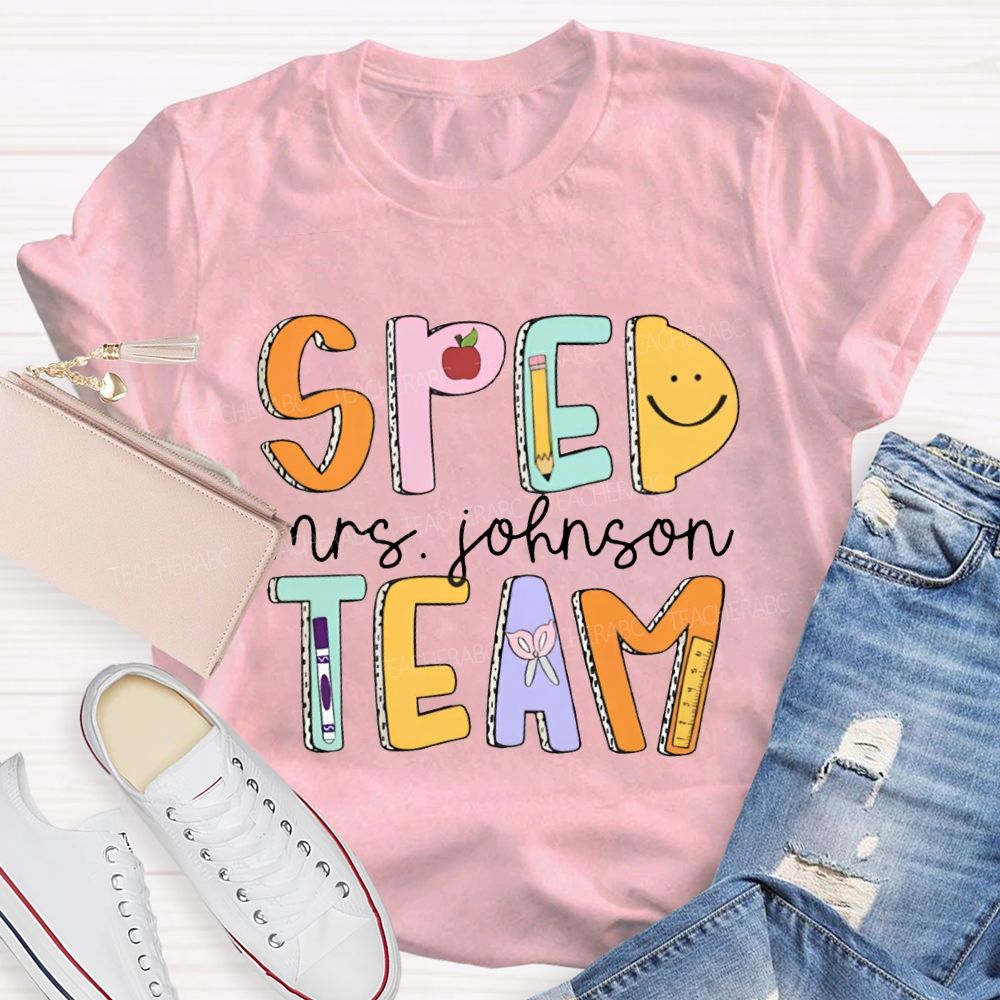 Personalized Name Special Education Teacher T-Shirt