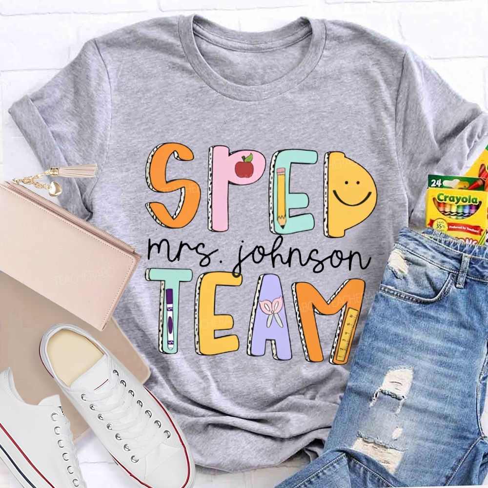 Personalized Name Special Education Teacher T-Shirt