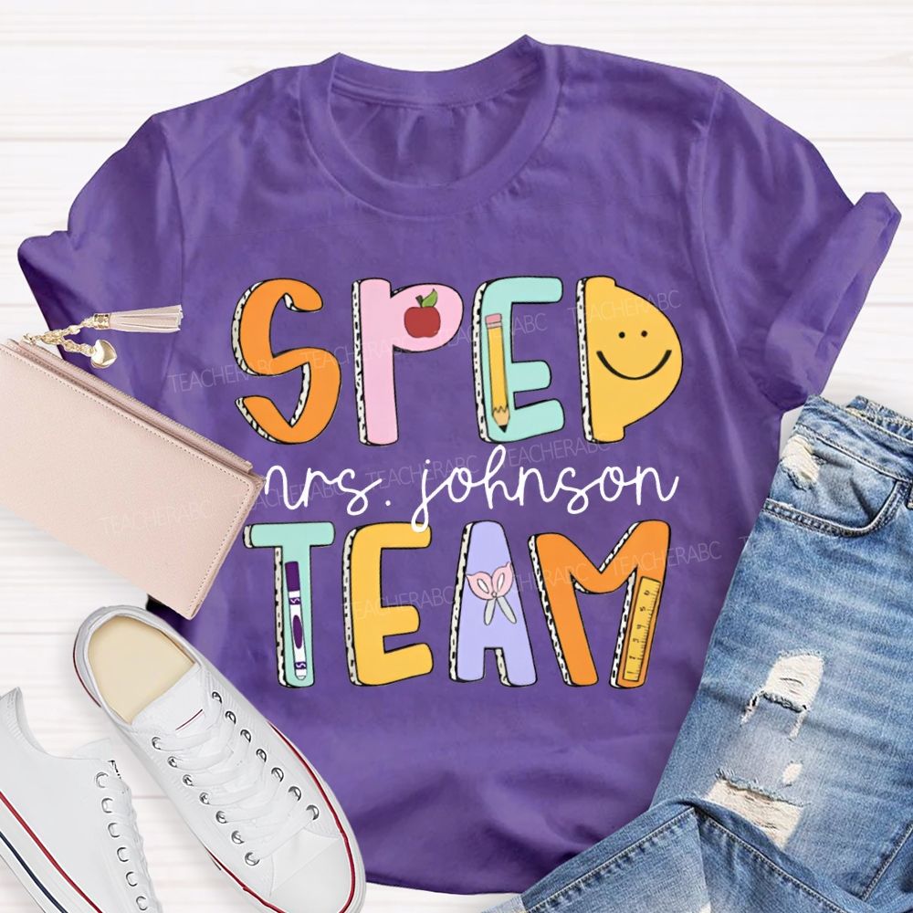 Personalized Name Special Education Teacher T-Shirt