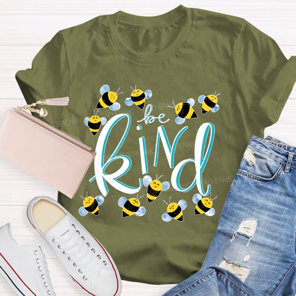 Bee  Kind Graphic  Teacher T-shirt