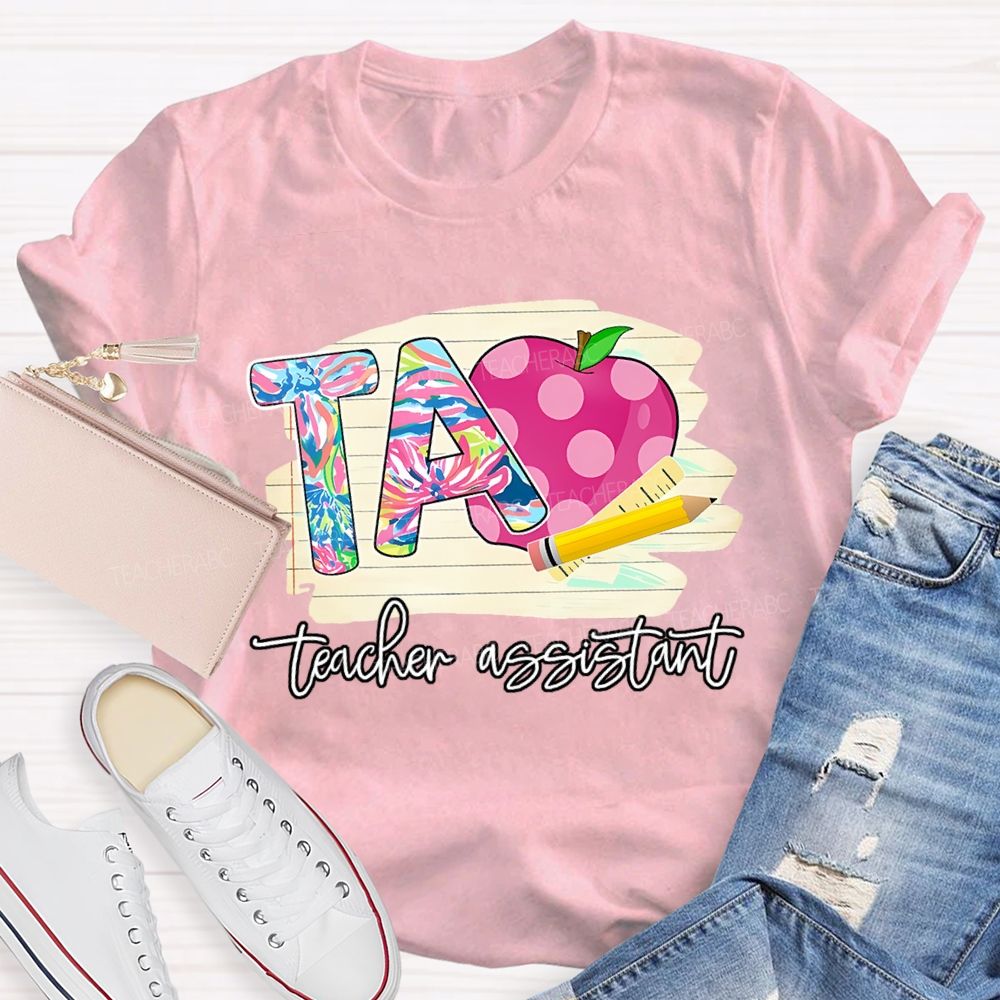 Teacher Assistant  Graphic  Teacher T-shirt