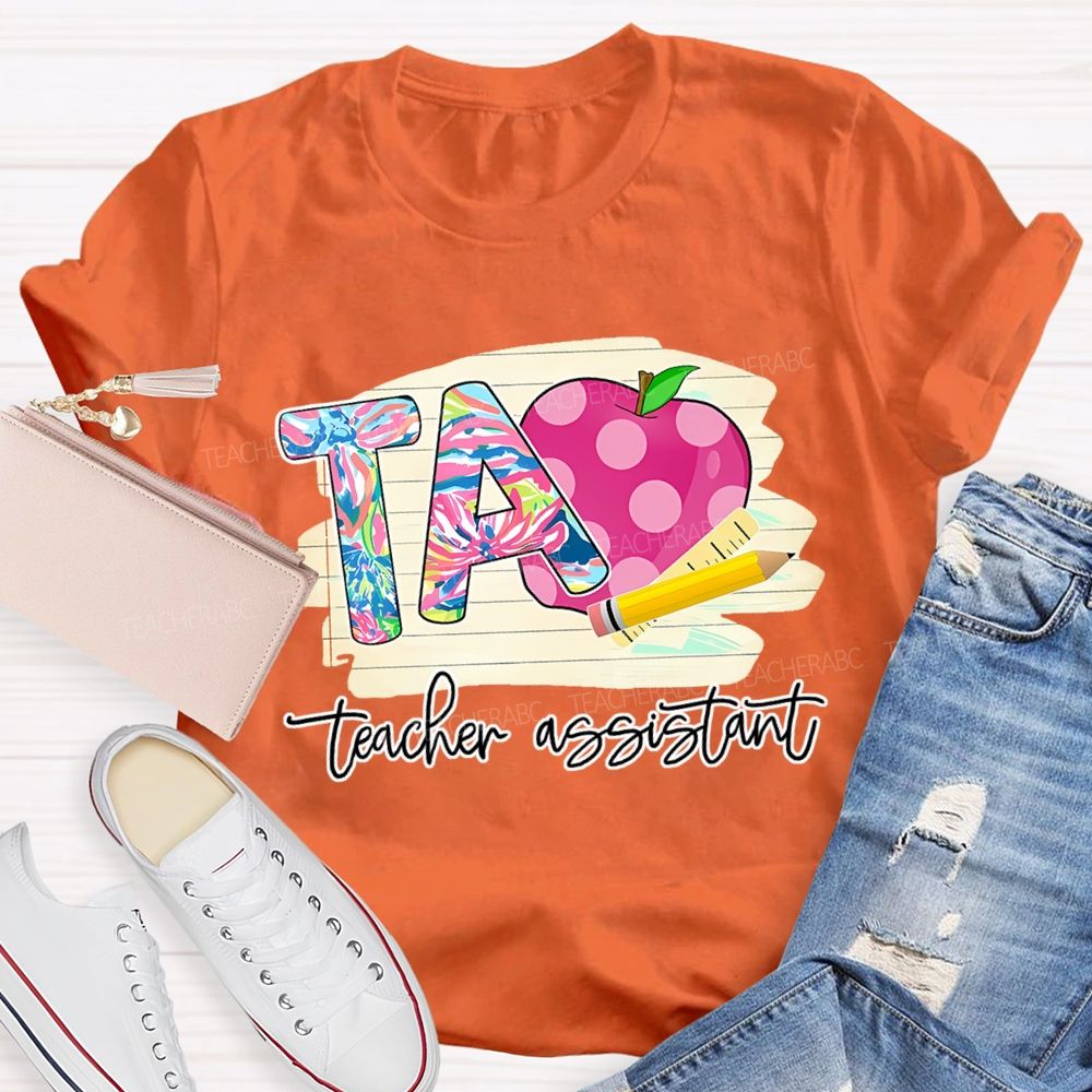 Teacher Assistant  Graphic  Teacher T-shirt