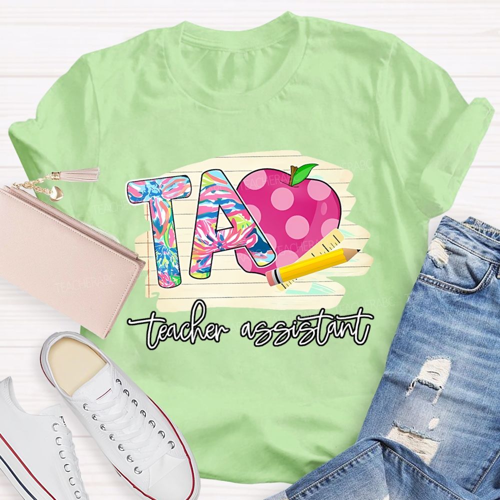 Teacher Assistant  Graphic  Teacher T-shirt
