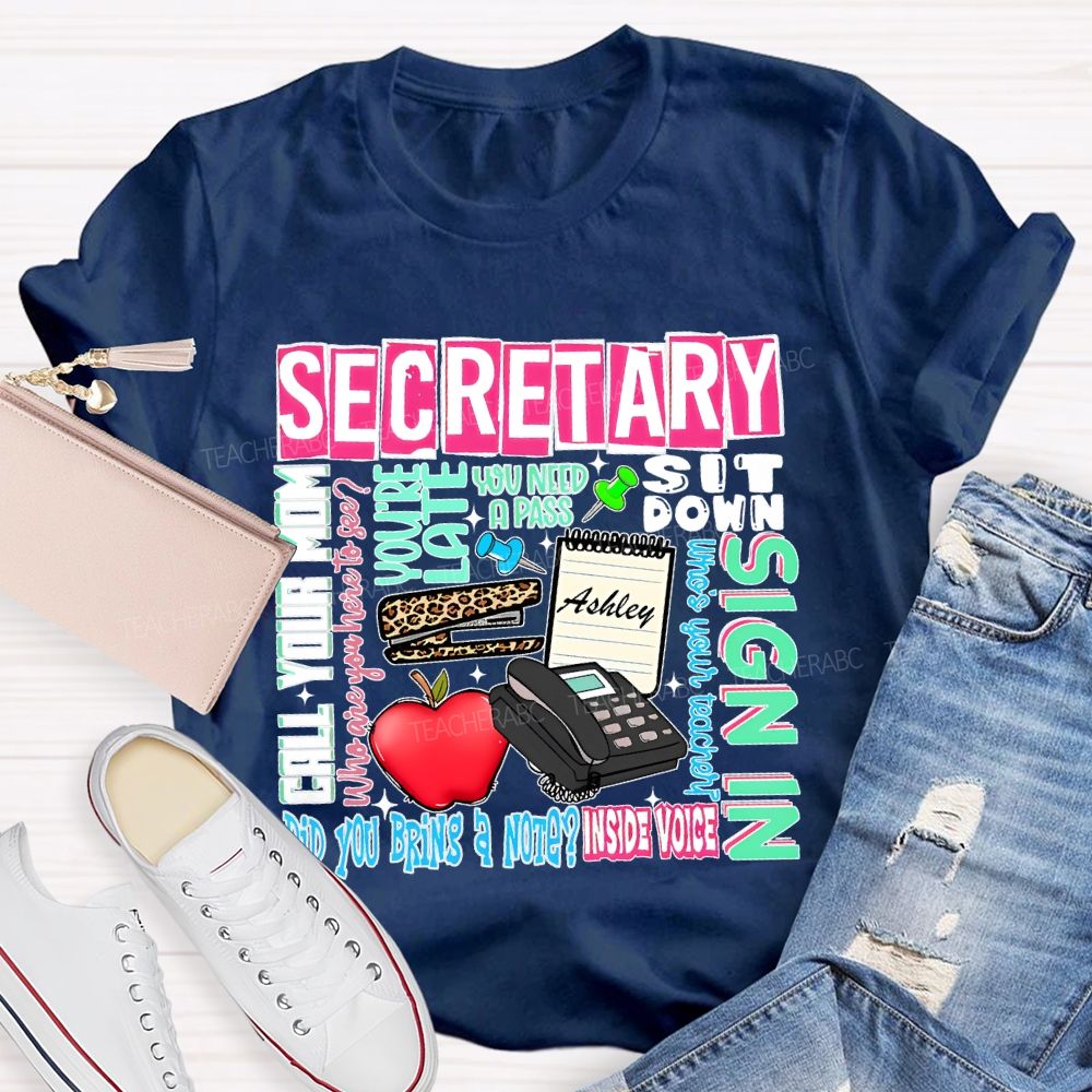 School  Secretary    Teacher T-shirt