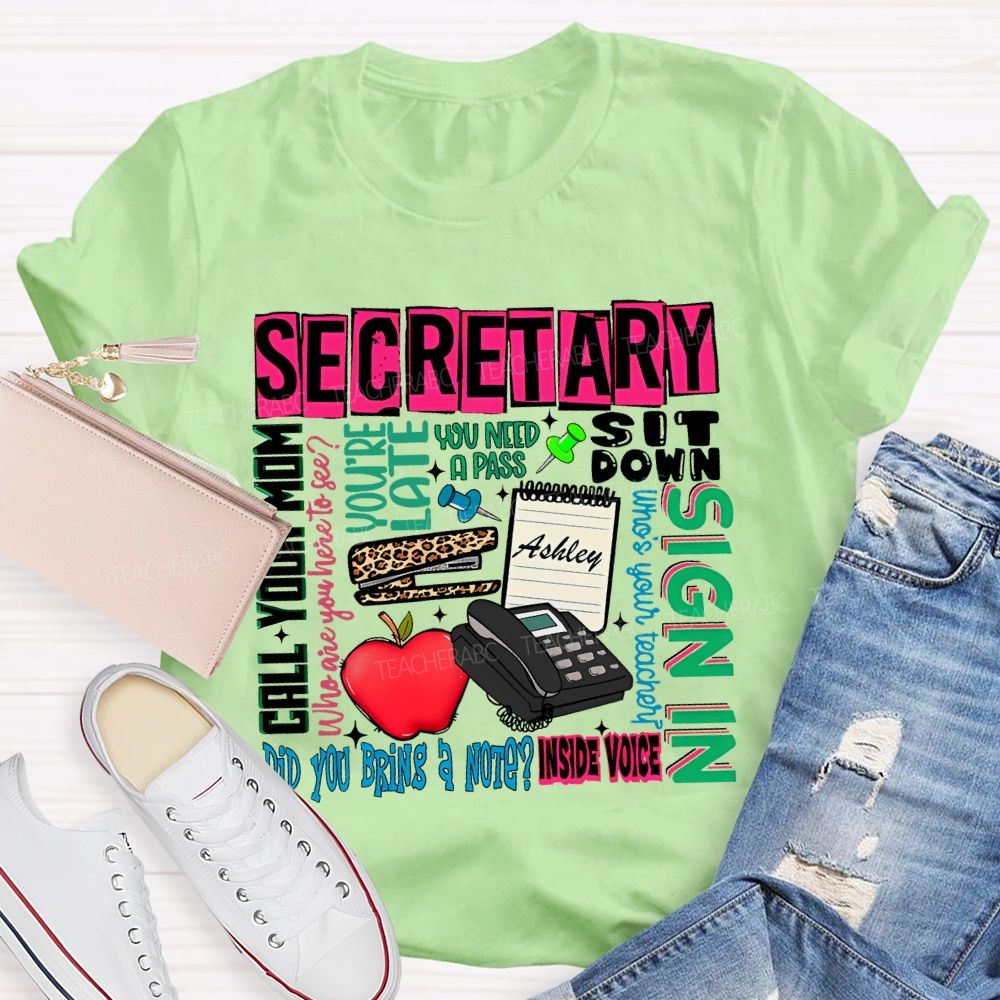 School  Secretary    Teacher T-shirt