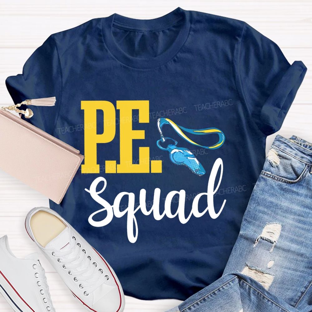 P.E. Squad  Graphic  Teacher T-shirt
