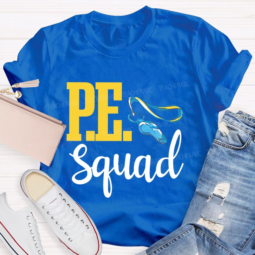 P.E. Squad  Graphic  Teacher T-shirt