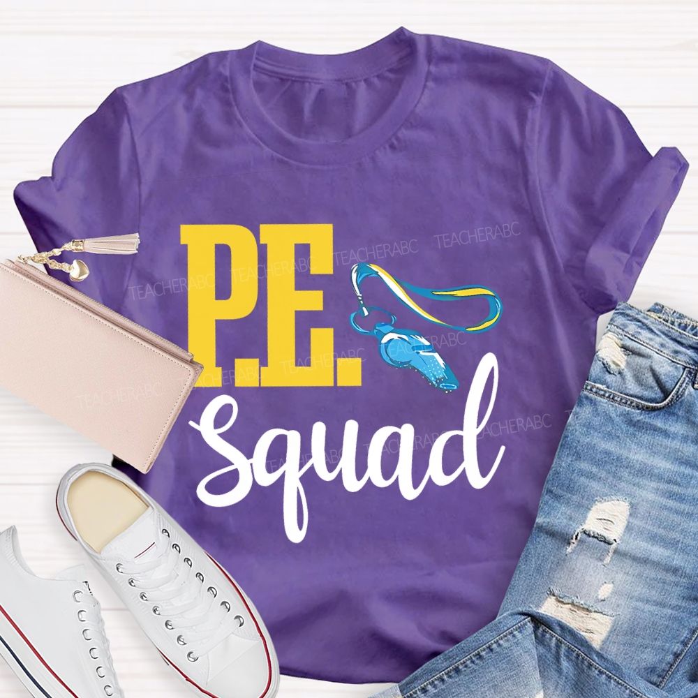 P.E. Squad  Graphic  Teacher T-shirt